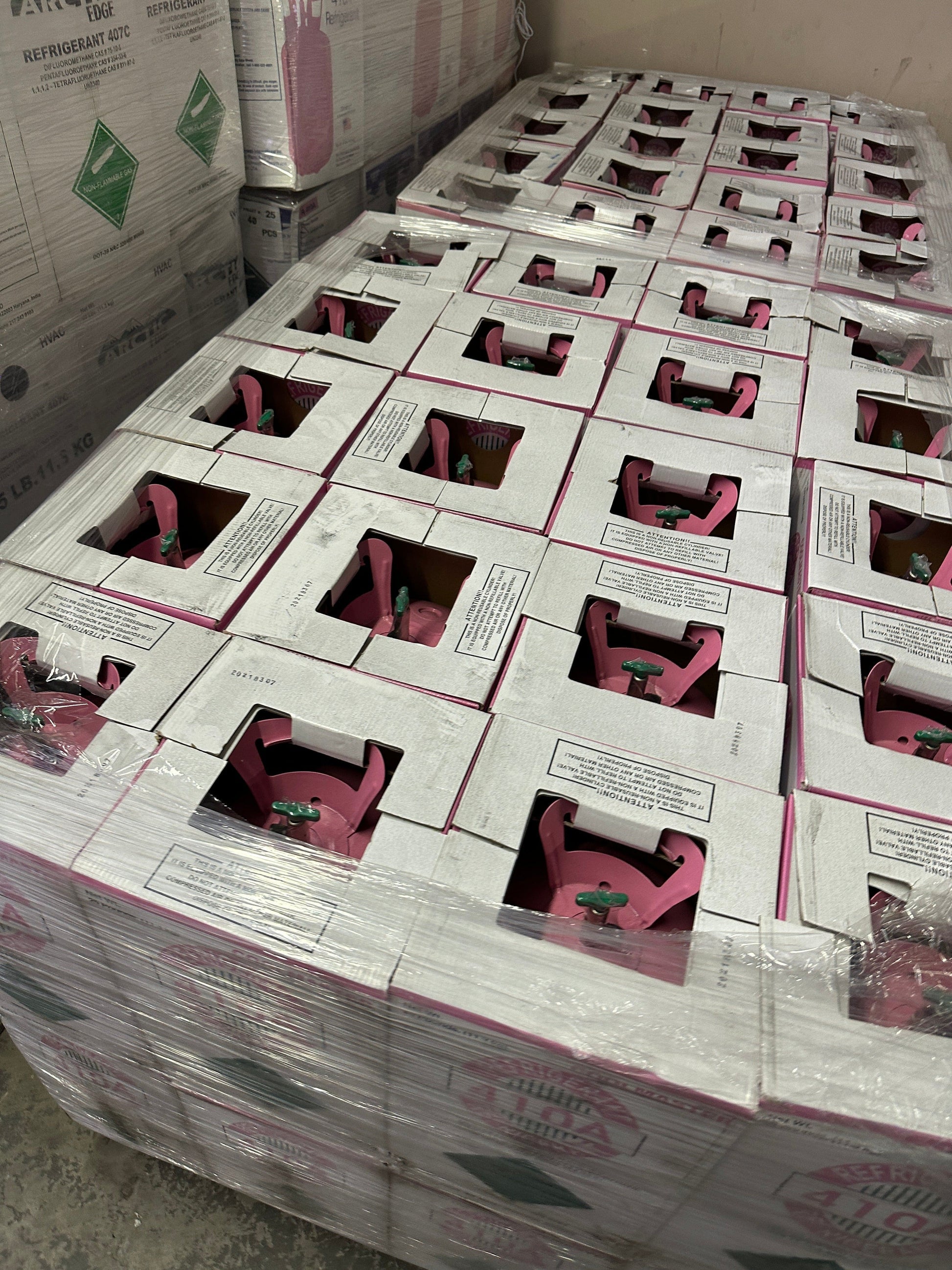 $174.75 a bottle - Full Pallet – 40 × 25lb R-410A Refrigerant –