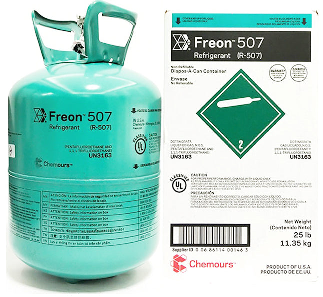25lb R-507 Refrigerant, R-22 Replacement – Made in USA